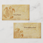 花/ブルームデレベンス – カメの石 名刺 (正面/裏面)