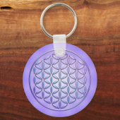 花/ブルームデレベンス – クリンプバイオレット キーホルダー (正面)