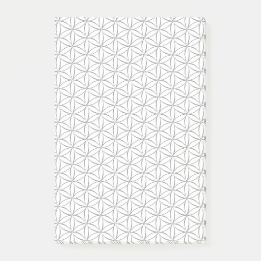 花/ブルームデレベンス – シルバーパターン ポストイット (正面)