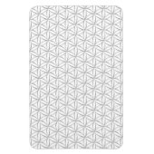 花/ブルームデレベンス – シルバーパターン マグネット (縦)