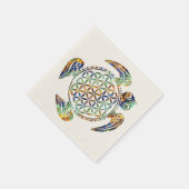 花/ブルームデレベンス – タートルカラー スタンダードカクテルナプキン (角)