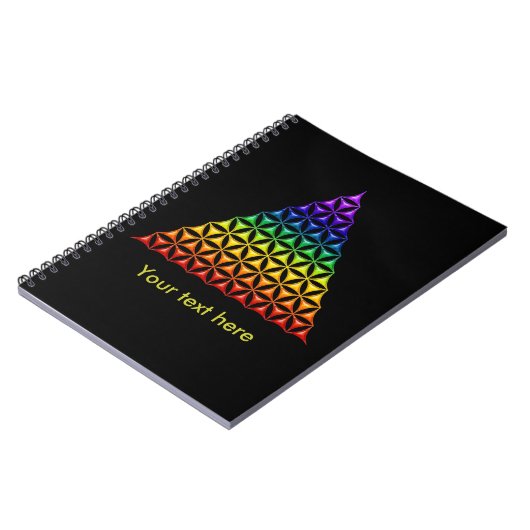 花/ブルームデレベンス – ピラミッドチャクラ ノートブック (左側)