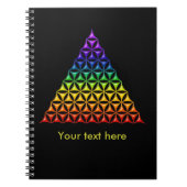 花/ブルームデレベンス – ピラミッドチャクラ ノートブック (正面)