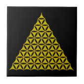 花/ブルームデレベンス – ピラミッド金ゴールド タイル (正面)