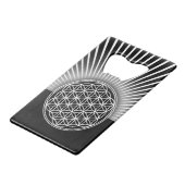 花/ブルームデレベンス – ホワイトフラット クレジットカード栓抜き (裏面アングル)