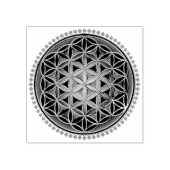 花/ブルームデレベンス – ボタンVI ラバースタンプ (インプリント)