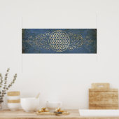 花/ブルームデレベンス – ヴィンテージX ポスター (キッチン)