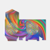 花/ブルームデレベンス – 金ゴールドカラフル フェイバーボックス (折り畳みなし)