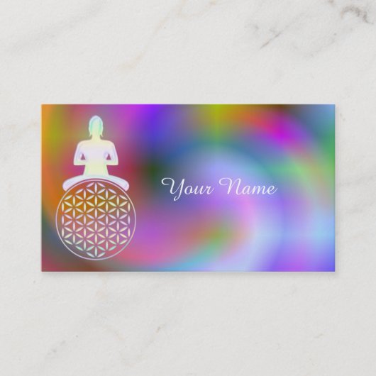 花/ブローム・デ・レベンス – ブッダ 名刺 (正面)