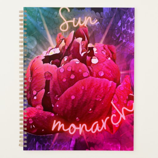 花 プランナー手帳 (正面)