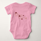 花-ベビー ベビーボディスーツ (裏面)