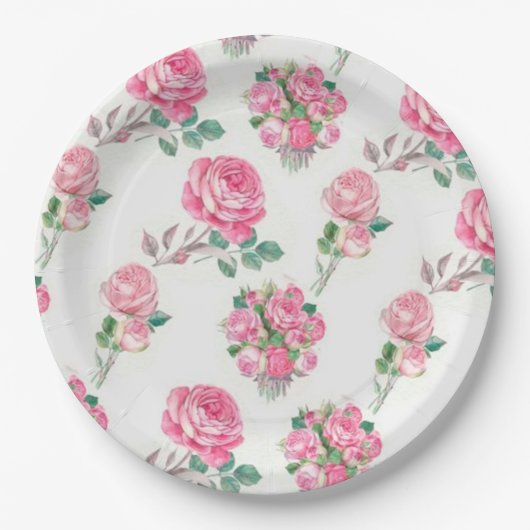 花 ペーパープレート (正面)