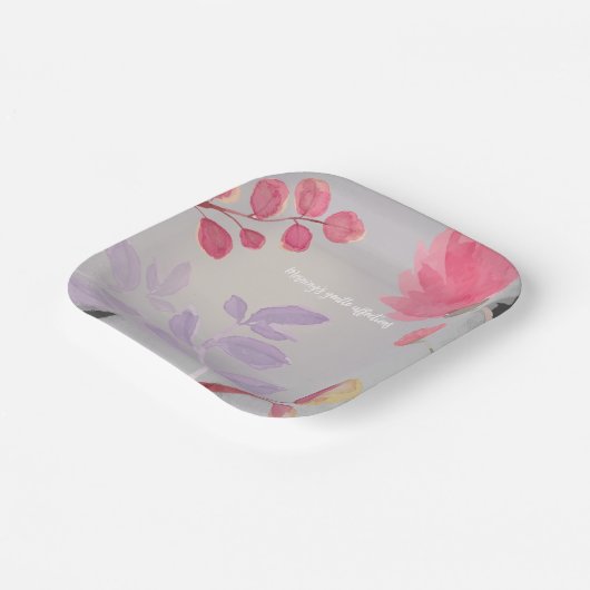 花 ペーパープレート (傾斜あり)