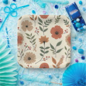 花 ペーパープレート (パーティー)