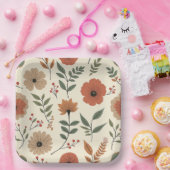 花 ペーパープレート (パーティー)