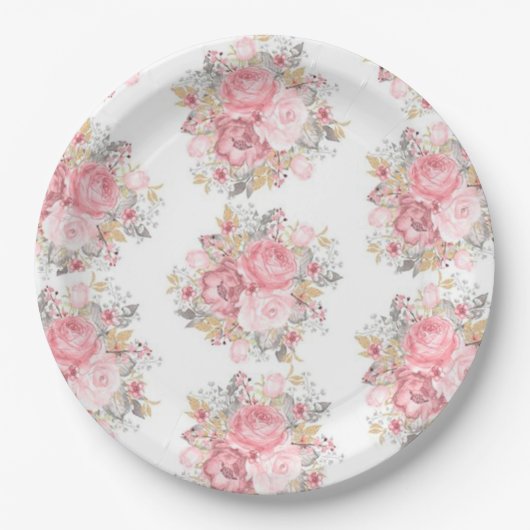 花 ペーパープレート (正面)