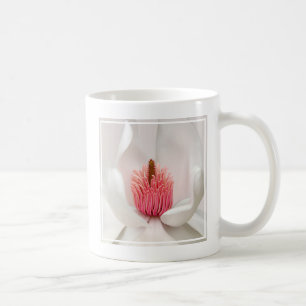 花 ホワイトマグノリア コーヒーマグカップ