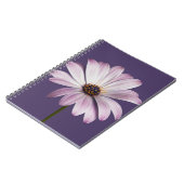 花 |ホワイト&パープルデイジー ノートブック (左側)