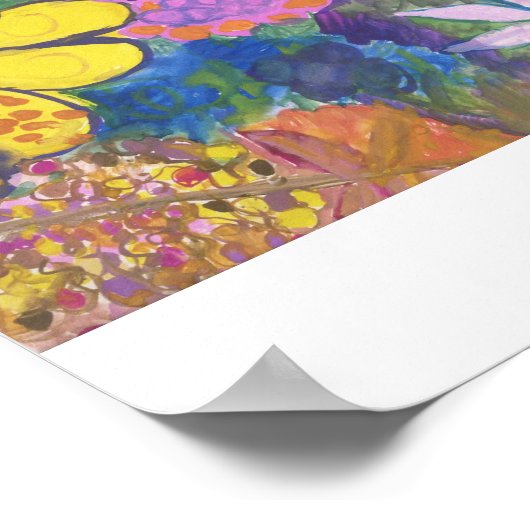 花 ポスター (角)