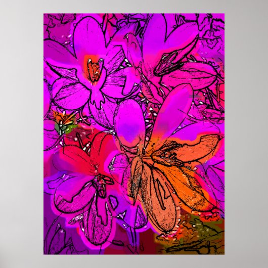 花 ポスター (正面)