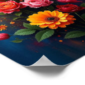 花 ポスター (角)