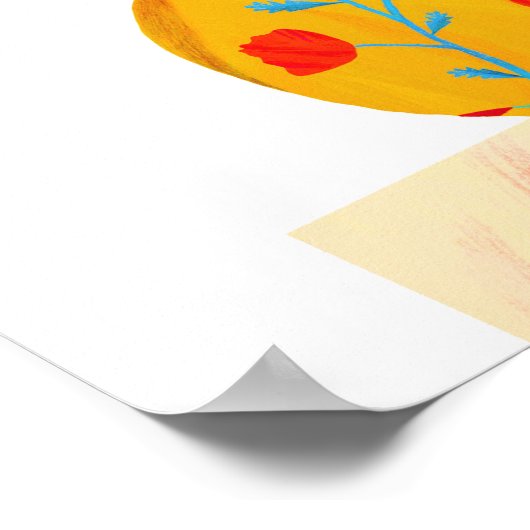 花 ポスター (角)