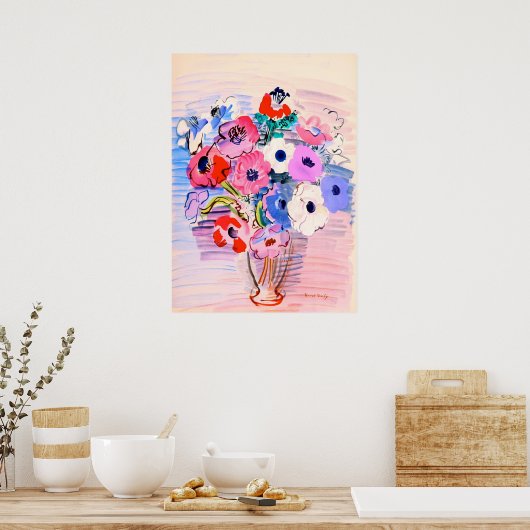 花 ポスター (キッチン)