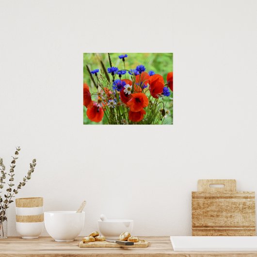 花 ポスター (キッチン)