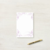 花 ポストイット (デスク上)