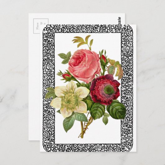 花 ポストカード (正面/裏面)