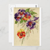 花 ポストカード (正面/裏面)