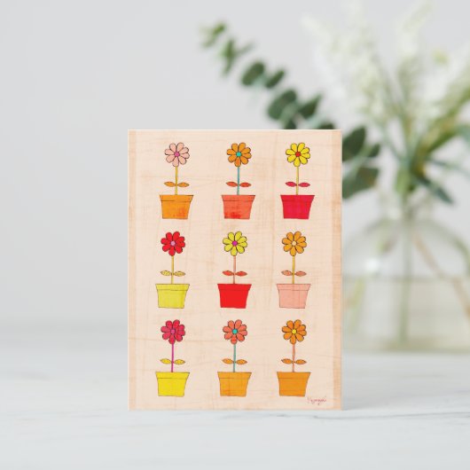 花 ポストカード (スタンド正面)