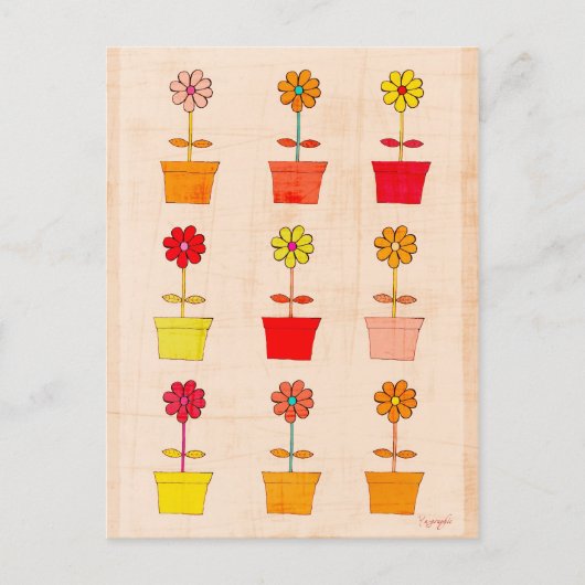 花 ポストカード (正面)