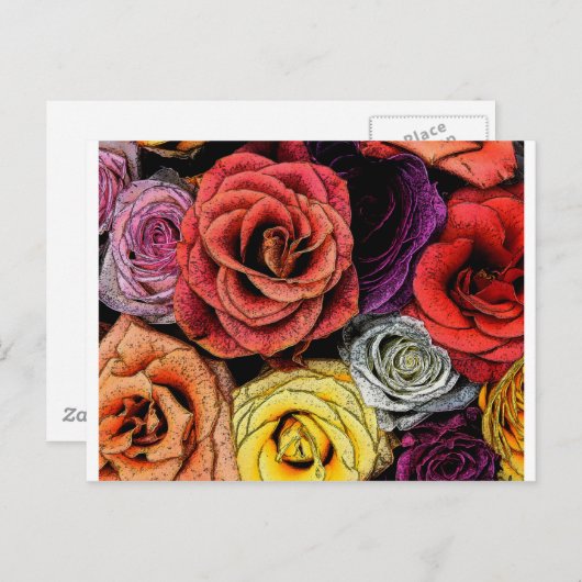 花 ポストカード (正面/裏面)