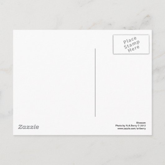 花 ポストカード (裏面)