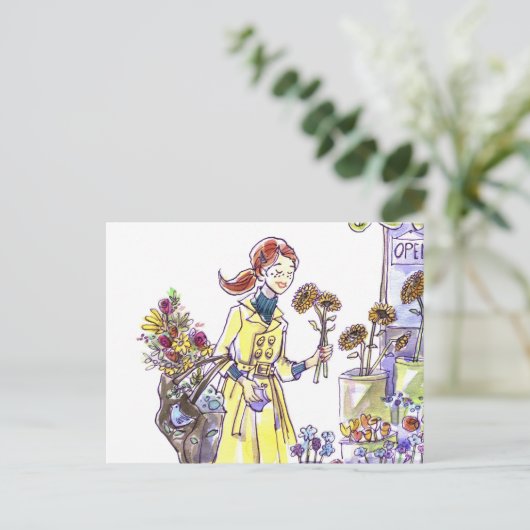 花 ポストカード (スタンド正面)