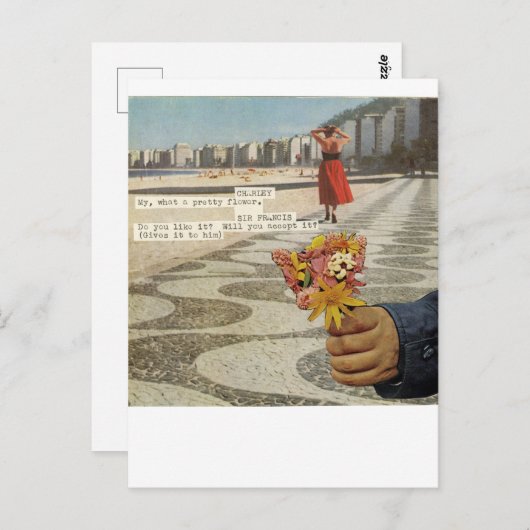 花 –  ポストカード (正面/裏面)