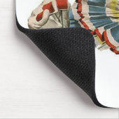 花-マウスパッドのピエロのにやにや笑い マウスパッド (コーナー)