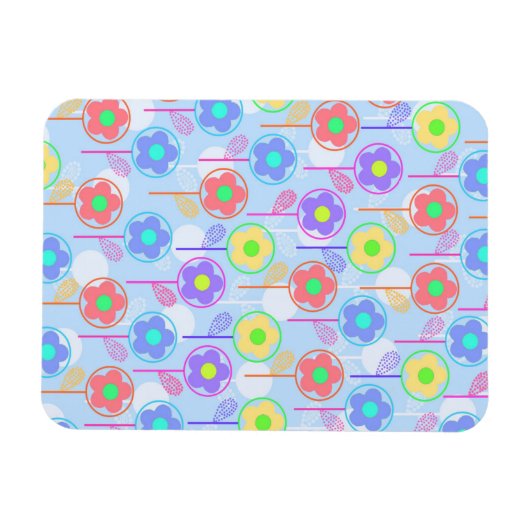 花 マグネット (横)