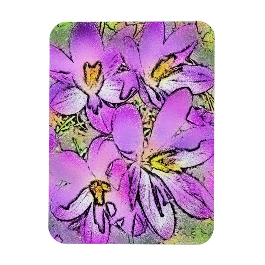 花 マグネット (縦)