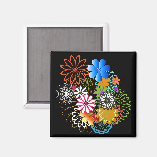 花 マグネット (正面/裏面)