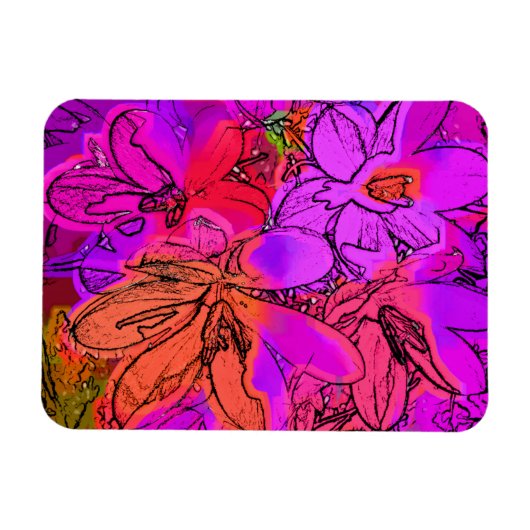 花 マグネット (横)