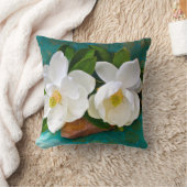 花 |マグノリア花 クッション (ブランケット)