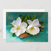 花 |マグノリア花 サンキューカード (正面/裏面)