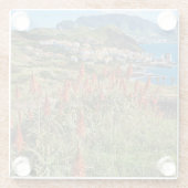 花 |マデイラ島ポルトガル ガラスコースター (裏面)