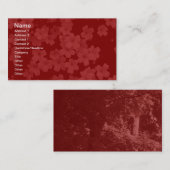花 – マルーン 名刺 (正面/裏面)