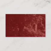 花 – マルーン 名刺 (裏面)