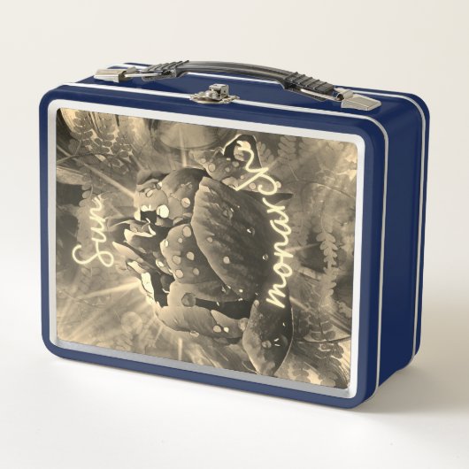 花 メタルランチボックス (正面)