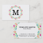 花 |モノグラム2 名刺 (正面/裏面)