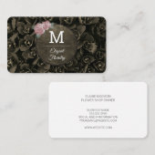 花（モノグラム） |フローリスト 名刺 (正面/裏面)